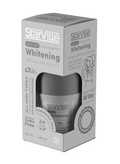 Buy Starville Whitening Roll On Fragrance Free 60 ml in Saudi Arabia