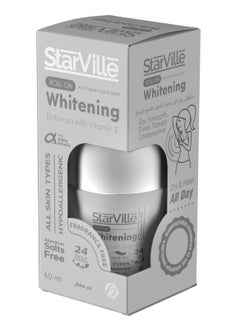 Buy Starville Whitening Roll On Fragrance Free 60 ml in Saudi Arabia