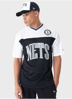 اشتري Brooklyn Nets Graphic Mesh Oversized T-Shirt في الامارات