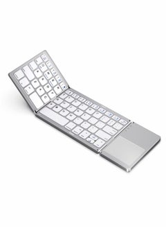 Buy Foldable Bluetooth Keyboard, Wireless Bluetooth Keyboard with Touchpad in UAE