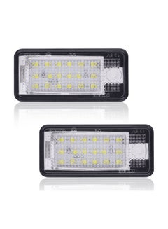 Buy 18 SMD Bulb Number Plate Lights, 2PCS Bright LED License Plate Lamps LED License Plate Light Lamps Car License Plate LED Lights LED SMD Bulbs for Audi A3 S3 A4 S4 A6 S6 A8 S8 Q7 RS4 Xenon White in UAE