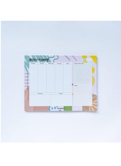 Buy A4 Size Weekly Planner Tear-Off Notepad 52 Sheets in UAE