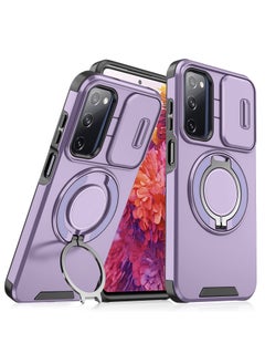 Buy GOLDEN MASK For Samsung Galaxy S20 FE Sliding Camshield Ring Holder Phone Case (Purple) in Egypt