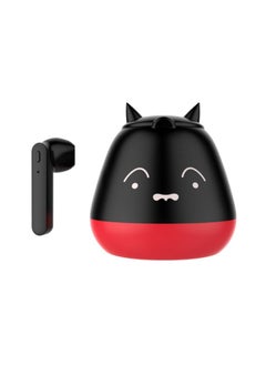 Buy TWS bluetooth headset cute black elf cartoon 5.0 stereo binaural call headset wireless earbuds true wireless compatible apple Suitable for Android and other systems bluetooth 5 true wireless earbuds in Saudi Arabia