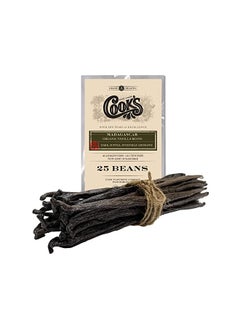 اشتري 25 Organic Madagascar Whole Vanilla Beans, Grade A Vanilla Pods, Premium Vanilla Beans for Making Extract & Baking - Cooks في الامارات