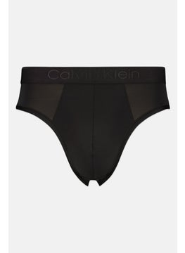 Buy Men Brand Logo Brief, Black in Saudi Arabia