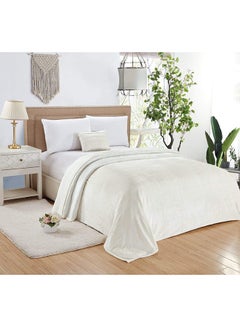اشتري Moon Ssmt002 Soft Flannel Bed Blanket (King Size  210X220Cm) في مصر