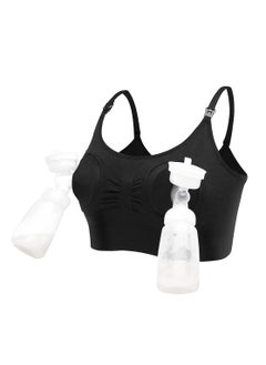 Buy Soft Skin-friendly Nursing underwear and Hands-Free Pumping Bra Suitable for Freeing Pumps （Large） in Saudi Arabia