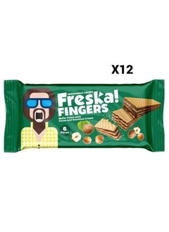 Buy Wafer Fingers Hazelnut 6 Pcs - Pack of 12 in Egypt