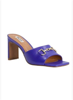 Buy June Open Toe Leather Block Heel Sandals in UAE