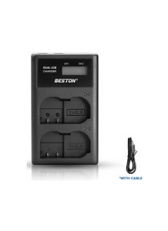 Buy Beston 2 Slot Smart LCD Charger For Nikon EN-EL15 in UAE