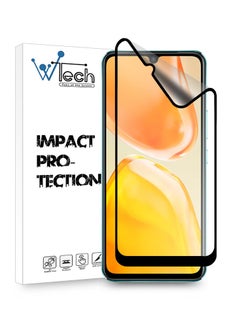 Buy Matte Ceramic Full Coverage Screen Protector For Vivo V25 5G Clear/Black in Saudi Arabia