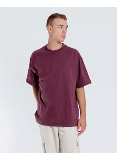 اشتري Burgundy Basic Oversized Tee في مصر