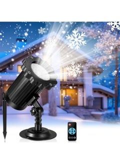 اشتري Snowflake Projector Lights, Rotating Highlight Dynamic LED Snow Light Projection, Single Head في الامارات