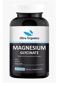 Buy Magnesium Glycinate 550mg 120 Capsules | Supports Muscle, Bone and Heart Health in UAE