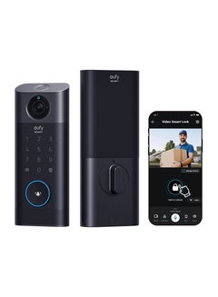 Buy Security S330 Video Smart Lock, 3-in-1 Camera+Doorbell+Fingerprint Keyless Entry Door Lock, BHMA, WiFi Door Lock, App Remote Control, 2K HD, No Monthly Fee, Dual Motion Detection,SD Card Required in UAE