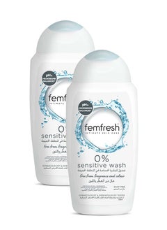 Buy Intimate 0% Sensitive  Wash 2x250ml in UAE