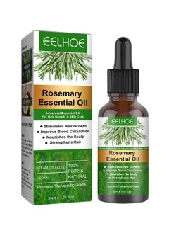 Buy Rosemary Essential Oil 30ml Pure Rosemary Oil for Hair Growth & Skin Care Nourishment Scalp Stimulates Hair Growth Rid of Itchy and Dry Scalp Refreshing Aromatherapy Oil for Men Women in UAE