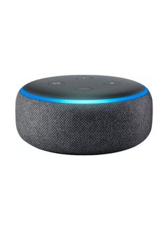 اشتري Echo Dot الجيل 3ª المستعاد المعتمد بذكاء مع دعم نظام Alexa Carbon لون اسود في الامارات