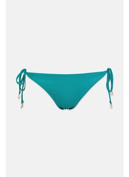 اشتري Women Tie Closure Solid Bikini Bottom, Sea Green في السعودية