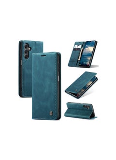 Buy CaseMe Samsung Galaxy A24 4G Case Wallet, for Samsung Galaxy A24 4G Wallet Case Book Folding Flip Folio Case with Magnetic Kickstand Card Slots Protective Cover - Green in Egypt