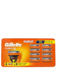 Buy Gillette Fusion razors for men 8 in Saudi Arabia
