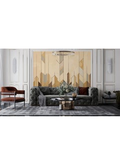 Buy A Background Wall Composed Of Geometric Patterns Of Lines  Fabric Wallpaper Covers An Area ​​Up To 4.2Mx3M With Adhesive And Smoothing Tool in Egypt