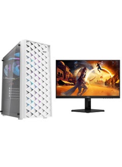 Buy Gaming PC Core i5-12400F Processor,Motherboard-  H610M H  DDR4 16GB RAM/1TB SSD/8GB Nvidia GeForce RTX 4060 Ti Graphics Card/Windows 11 Pro + 27" Fast IPS Gaming Monitor White in Saudi Arabia