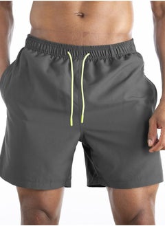 اشتري Men's Beach Shorts Summer Shorts Hot Spring Swimming Trunks Quarter Shorts Double-layer Shorts Casual Swimming Shorts في الامارات