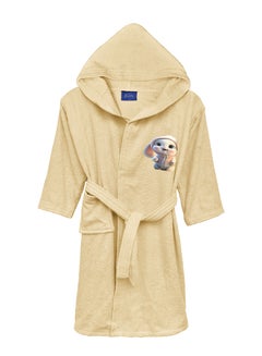 Buy Children's Bathrobe. Banotex 100% Cotton  Super Soft and Fast Water Absorption Hooded Bathrobe for Girls and Boys, Stylish Design and Attractive Graphics SIZE 8 YEARS in UAE
