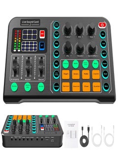 BOMGE 4 Channel DJ Bluetooth Audio Mini Mixer with Effects, USB, White
