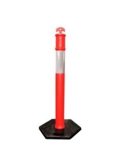 اشتري Traffic Delineator Post Cones Portable Parking Pole Barrier For Traffic Safety في الامارات