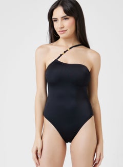 Buy One Shoulder High Waist Swimwear in Saudi Arabia