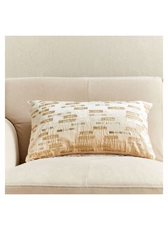اشتري Petra Beaded Broken Stripe Velvet Cushion Cover 50 x 30 cm في الامارات