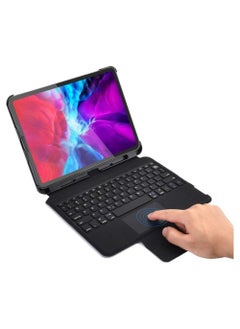 Buy Detachable Wireless Keyboard Case with Touch Pad for iPad Pro 11" (2022/2021/2020/2018), Slim Shell Smart Protected Keyboard Case with Apple Pencil Holder support Charging in UAE