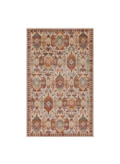 اشتري Indoor Small Area Rug Aztec Indoor Southwestern Throw Home Decor For Bedroom Living Room Kitchen Dining Office Entry Hardwood Floor Jute Backed Zuleyka Collection 2' X 3' Rust في السعودية