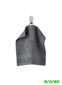 Buy Washcloth grey colour 30x30 cm in Saudi Arabia