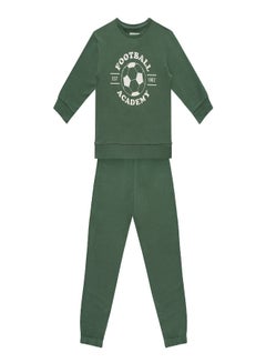 Buy 1 Pack Boys Greentreat Organic Cotton Oversized Sweatshirt and Slouch Jogger in Saudi Arabia