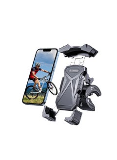 اشتري Universal Phone Holder for Bikes, Motorcycle Phone Holder, Bike Phone Mount Compatible with iPhone 14 14 Plus 14 pro max 13 13 Mini 13 Pro Max 12 for Samsung Galaxy S21 Note20 and More في السعودية