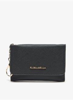 Buy Women Textured Wallet with Flap Closure in UAE