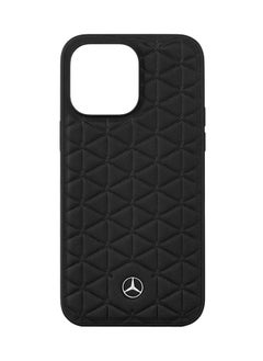 اشتري Genuine Leather Hard Case For iPhone 14 Pro Black في السعودية