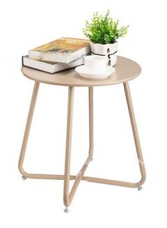 Buy Nordic Style Iron Round Table Nightstand Sofa Table Furniture in UAE
