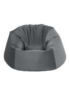 Buy Chair | Round Bean Bag Velvet - Grey in Saudi Arabia