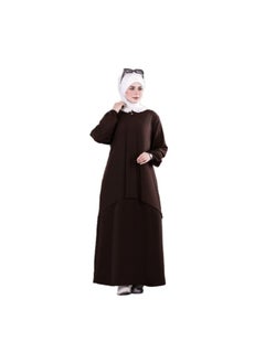 Buy Abaya material of crepe , one size, can be worn up to 100 kilos for women in Egypt