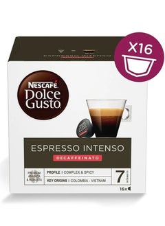 Buy Espresso Intenso Decaffeinato 16 Capsules 99.2g in UAE