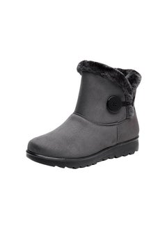 Buy Women's Cotton Shoes, Warm Cotton Boots Grey in UAE