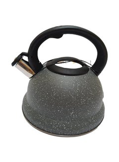 Buy Kettle Tea Pot With Whistle Capacity 3 Liter Stainless Steel Granite Shape- Grey in Egypt