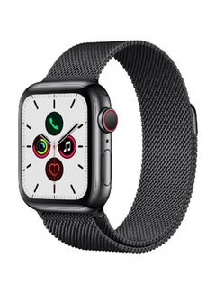 اشتري Apple Watchband 45mm/44mm/42mm Milanese Apple Watch Strap for Apple Watch All Series Black في الامارات