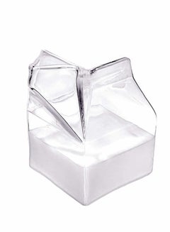 Buy Half Pint Creamer Glass Mini Milk Carton Container 12 Ounce Water Glass Cup Milk Creamer Box Clear Mini Creamer Glass, Milk Carton Container Creamer Pitcher in UAE