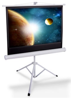 Buy 180x180 cms Portable Projector Screen Tripod Stand in UAE